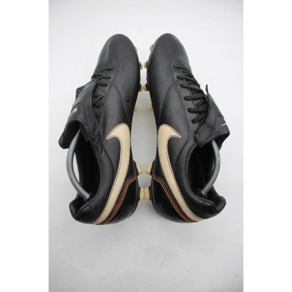 Nike Tiempo Brasiliero R10 Ronaldinho Size Mens 14 Black Soccer Shoes 315357-027 main image 9